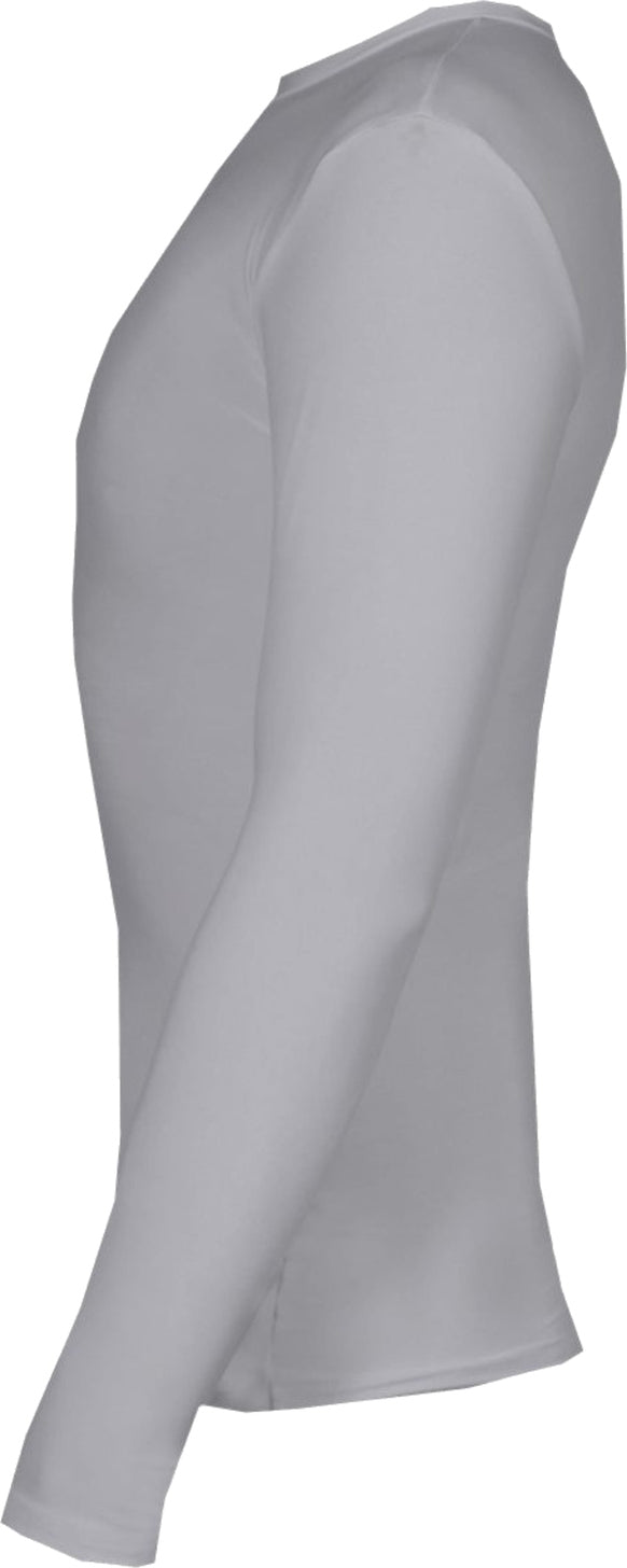 Left View of BA SILVER PRO COMPRESSION L/S CREW