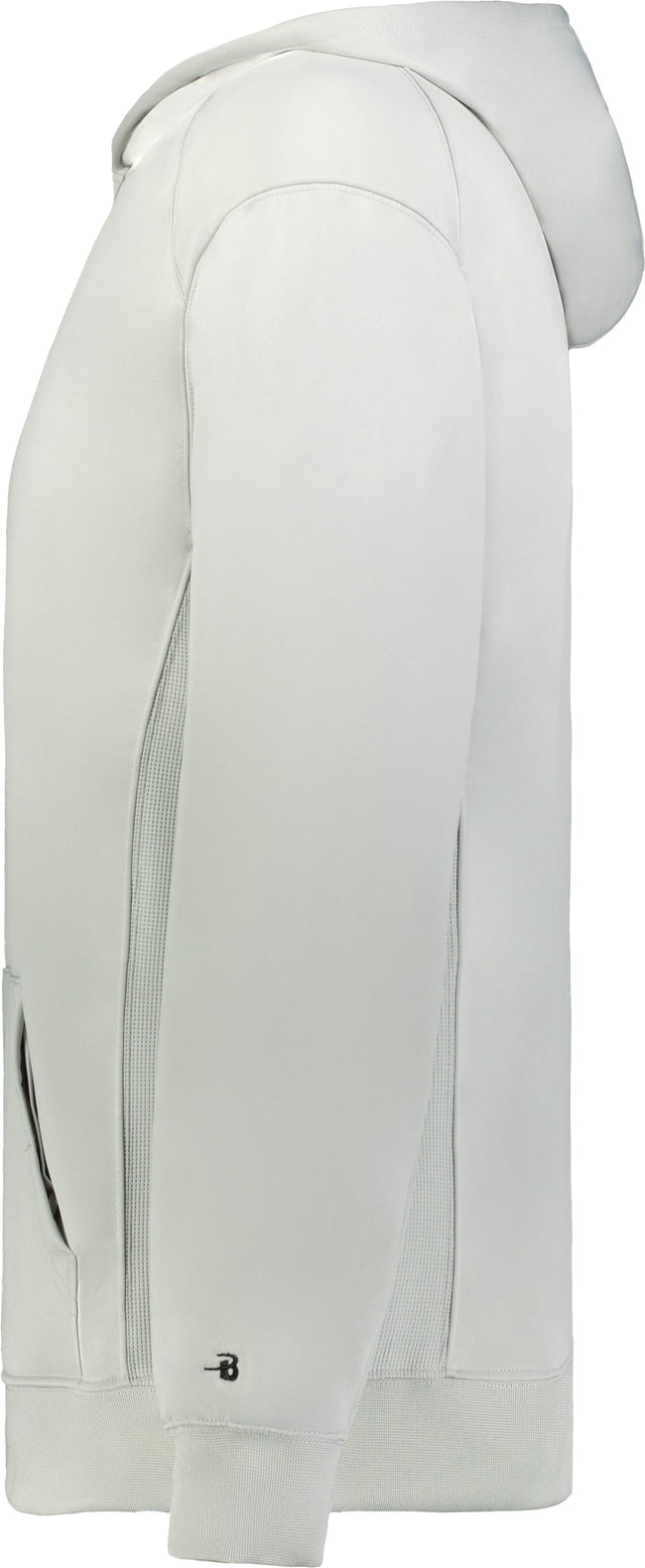 Left View of BA SILVER YOUTH PERFORMANCE FLEECE HOODI
