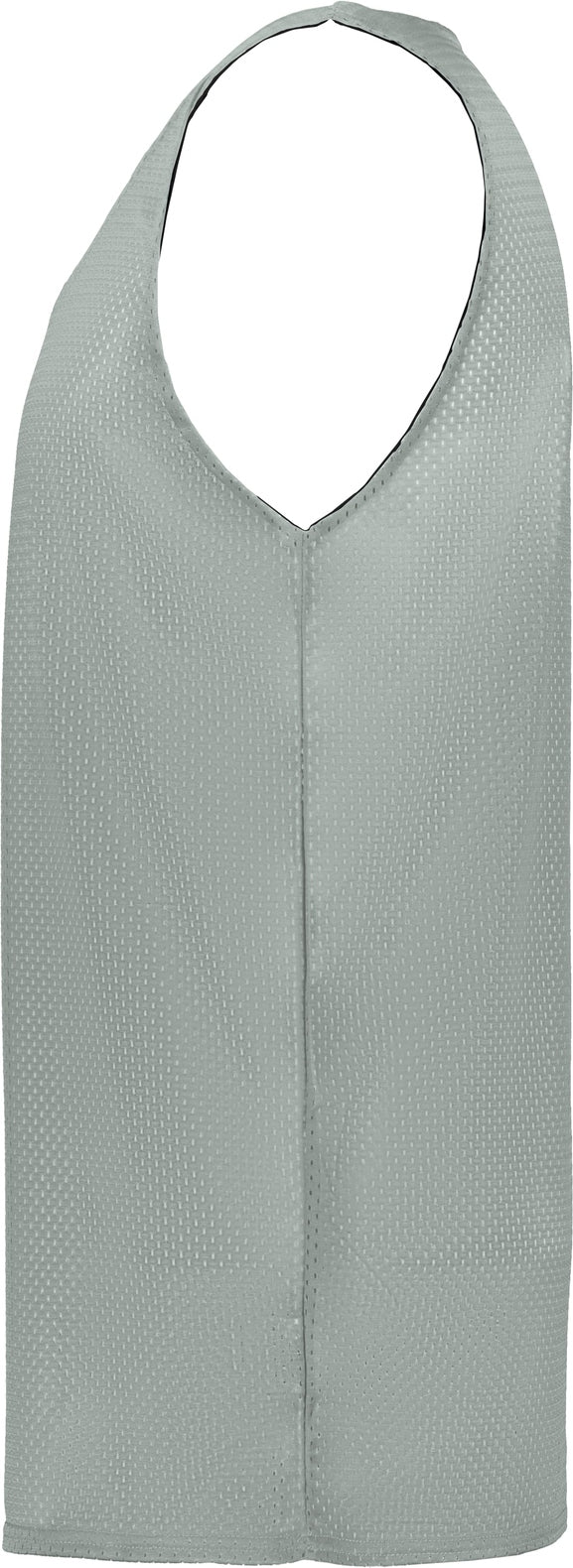 Left View of BA SILVER/BLACK MESH REVERSIBLE JERSEY