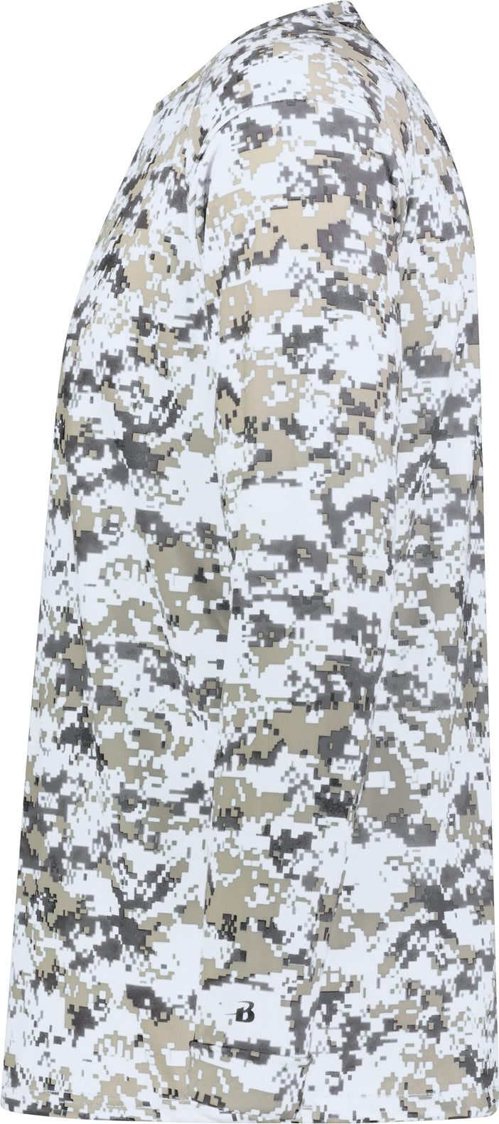 Left View of BA WHITE DIGITAL YOUTH DIGITAL L/S TEE