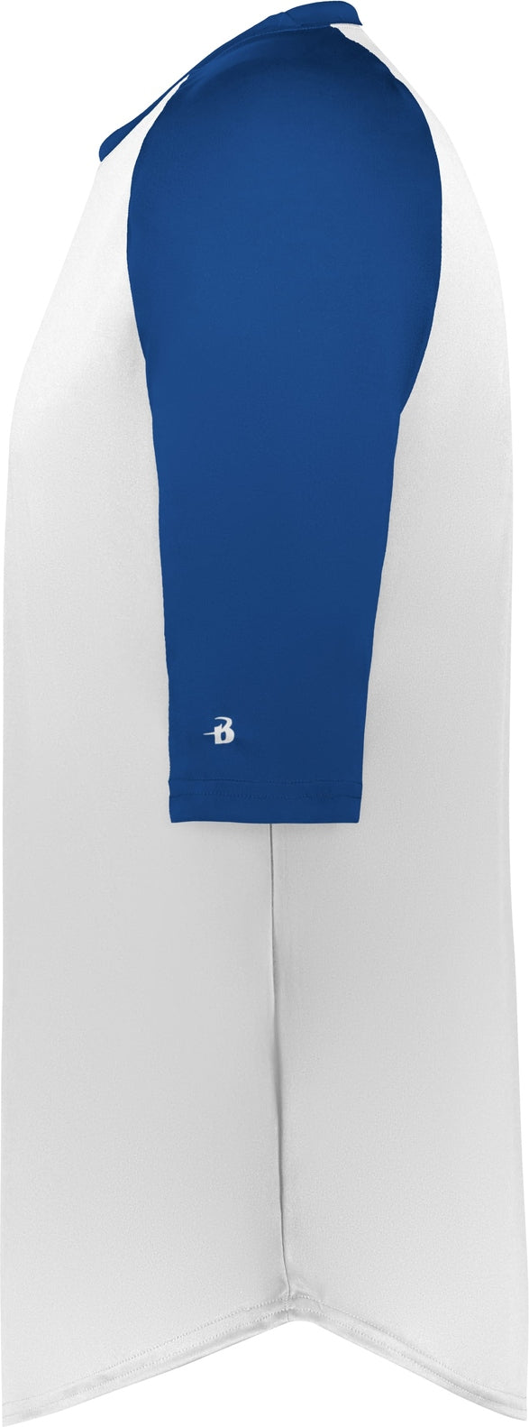 Left View of BA WHITE/ROYAL B-BASEBALL TEE