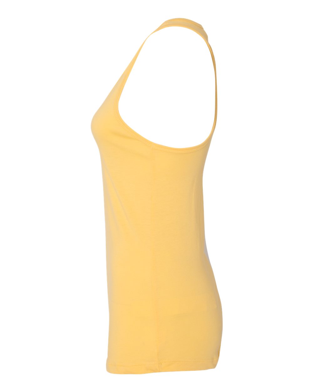 Front View of Banana Cream Women's Ideal Racerback Tank - 1533
