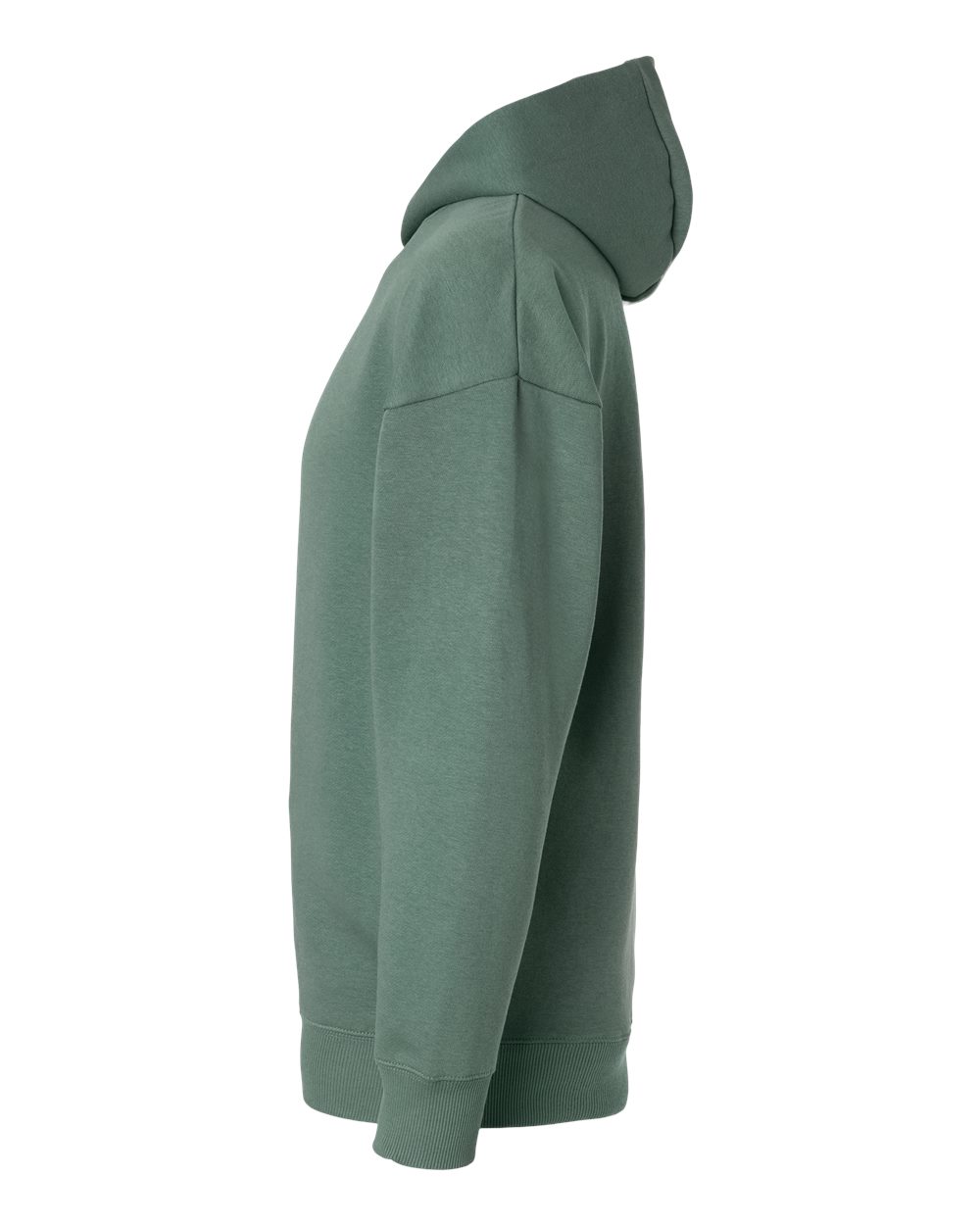 Left View of Basil Unisex Heavyweight Hoodie Sweatshirt - 6956 plain