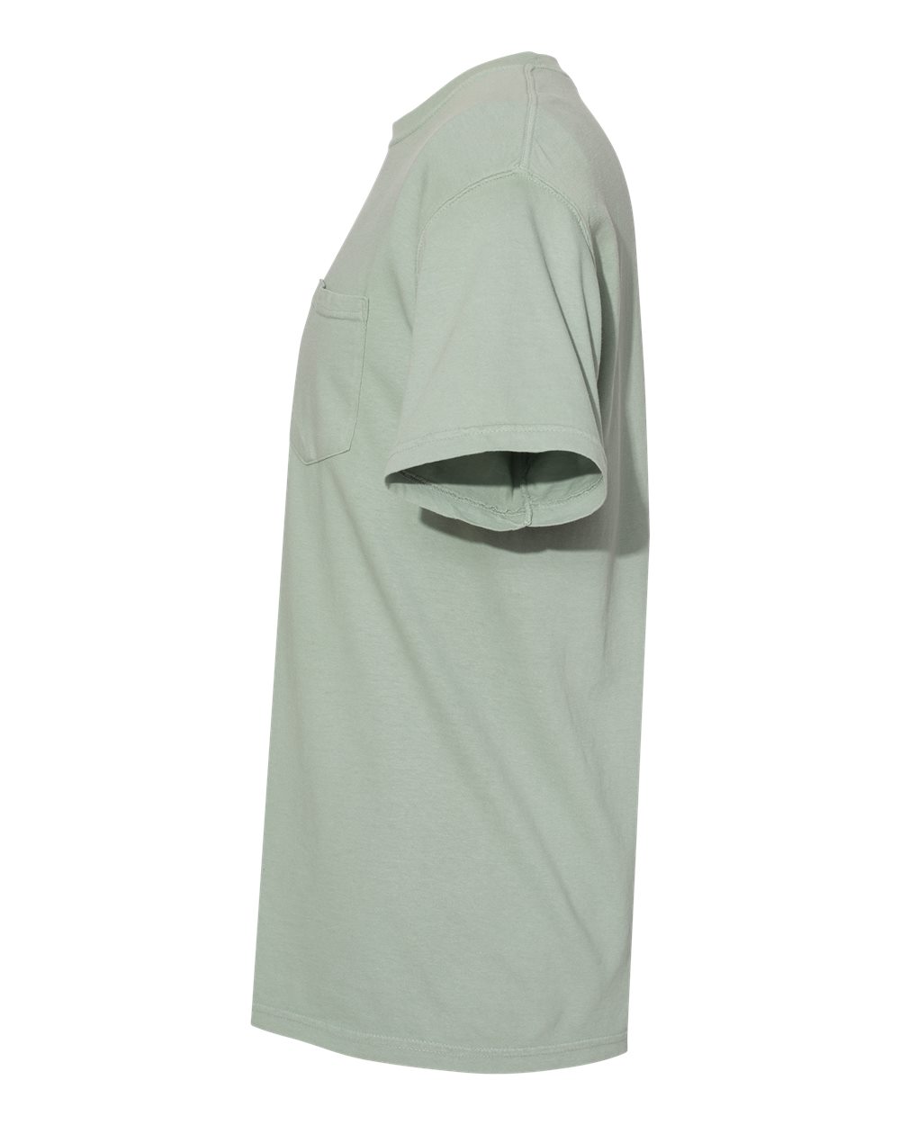 Left View of Bay Garment-Dyed Heavyweight Pocket T-Shirt - 6030