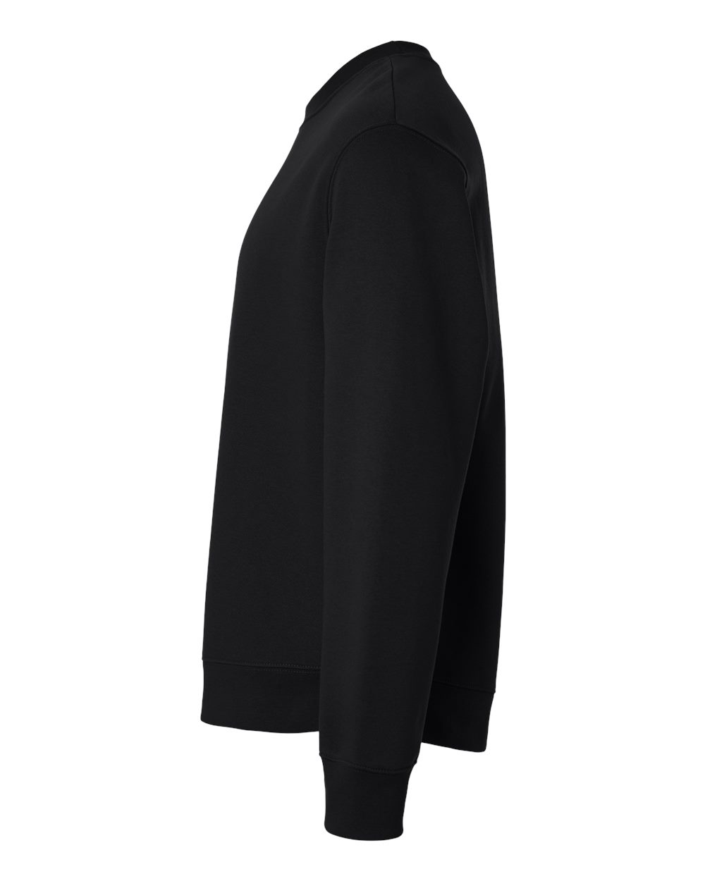 Left View of Black 10 oz. Heavyweight Sweatshirt - 4711