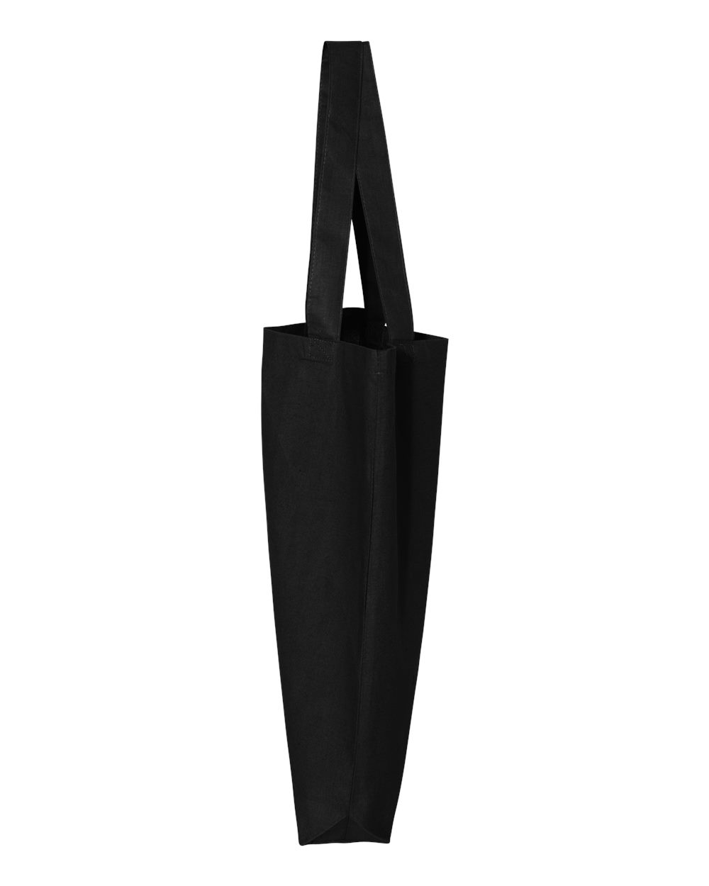 Left View of Black 12L Economical Tote - QTBG