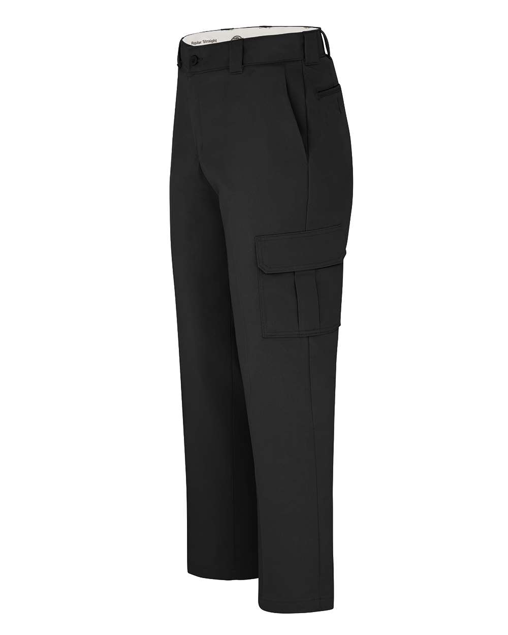 Left View of Black - 30I Cargo Pants - WP95 plain