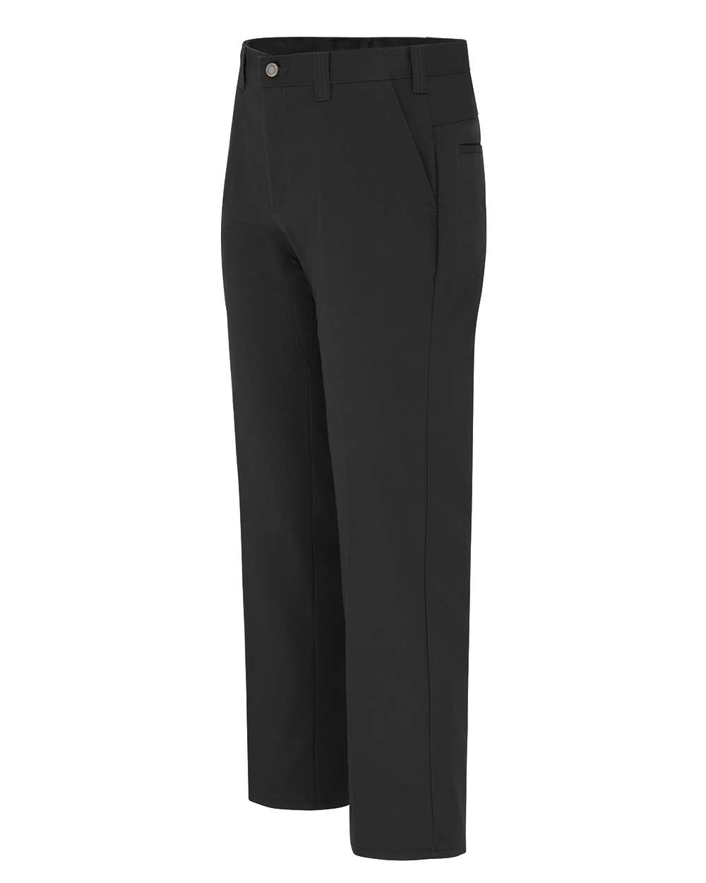 Left View of Black - 37 Unhemmed Temp IQ Cooling Shop Pants - LP68