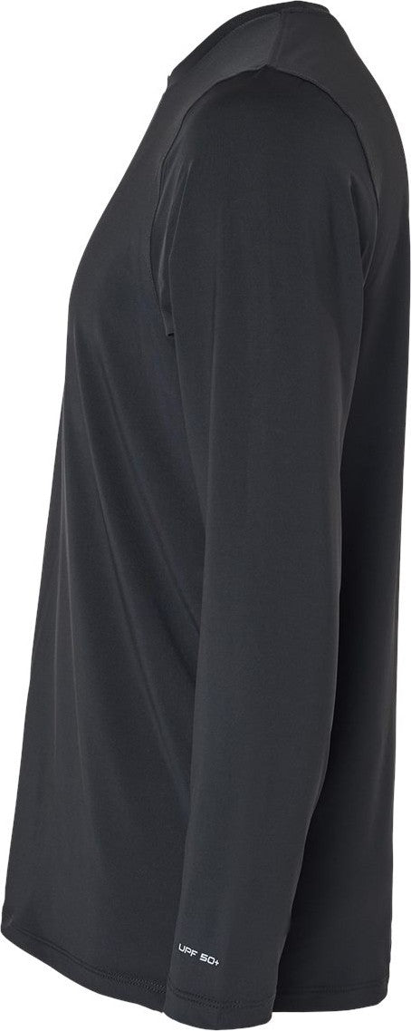 Left View of Black Aruba Extreme Performance Long Sleeve T-Shirt - 222