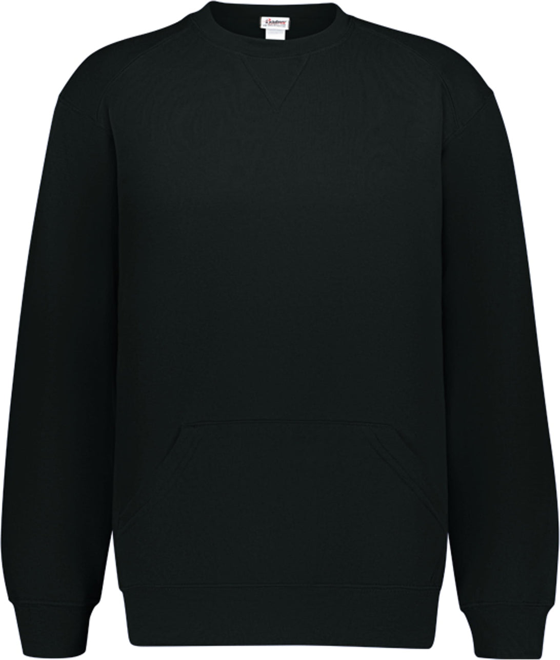 Left View of BLACK ATHLETIC FLEECE POCKET CREW