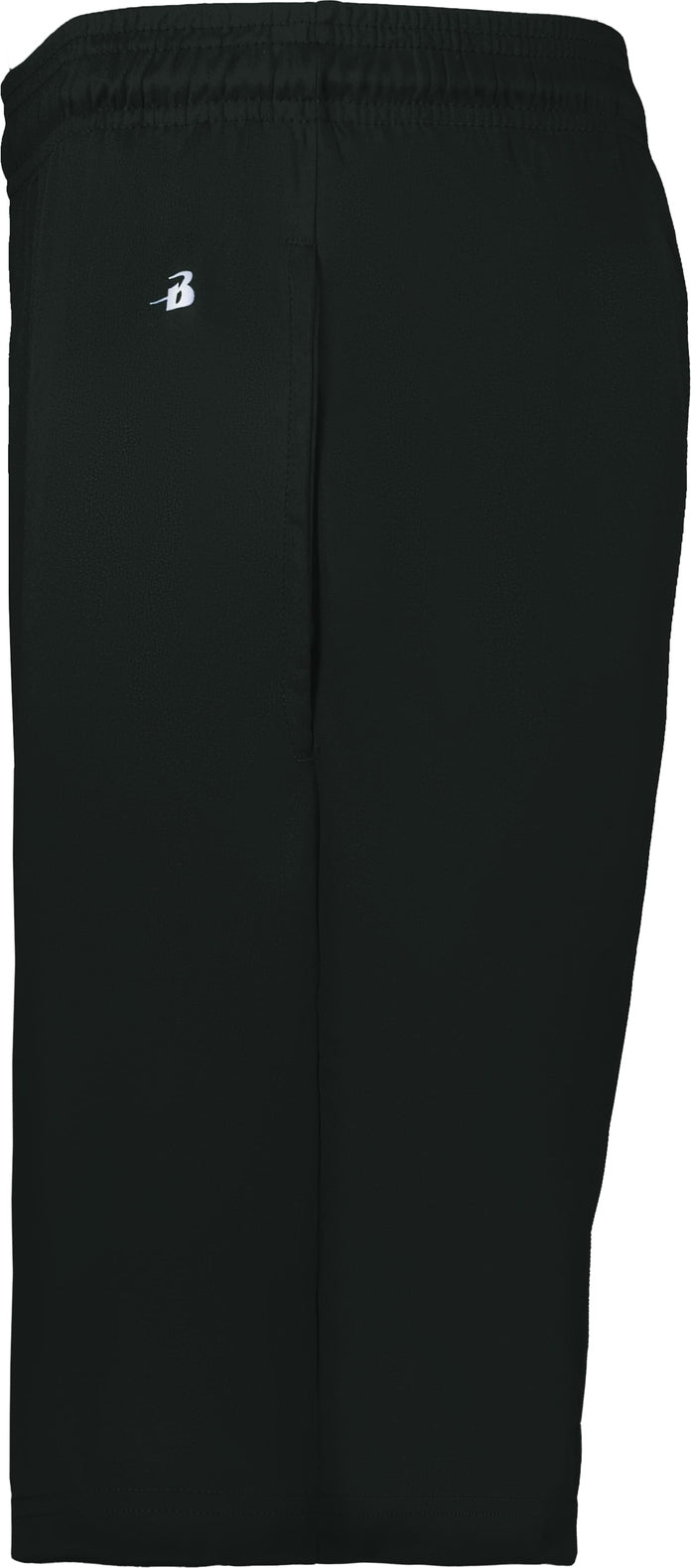Left View of BLACK B-CORE POCKETED SHORT