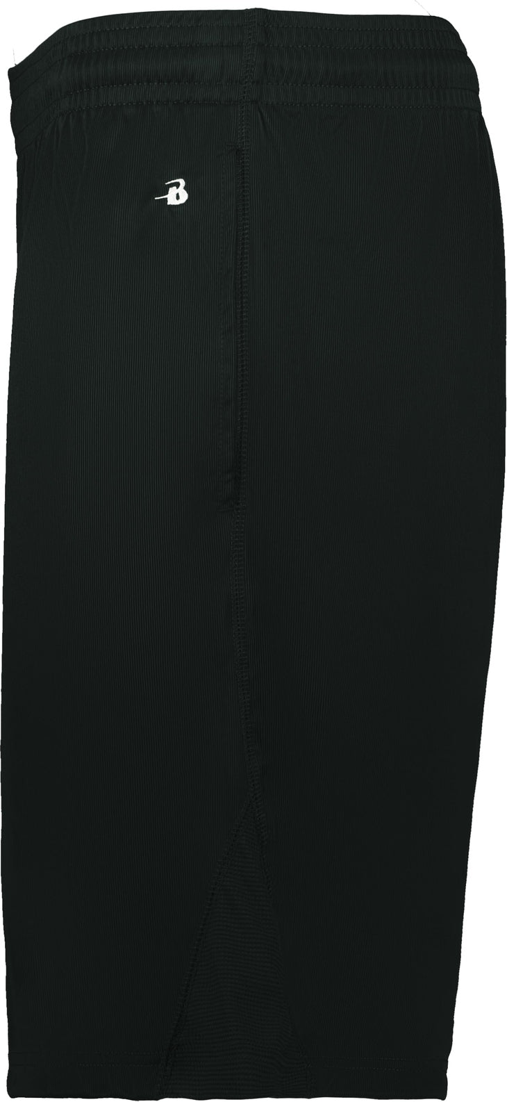 Left View of BLACK BT5 TRAINER SHORT