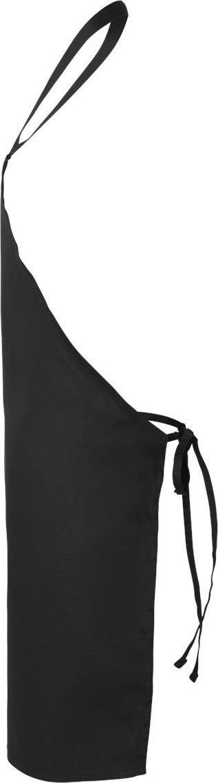 Left View of Black Butcher Apron - Q2010