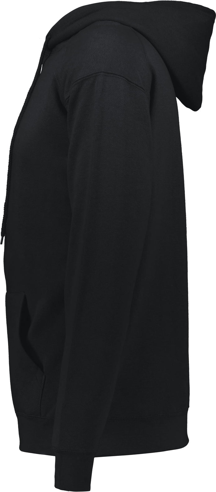 Left View of BLACK C2 FLEECE HOODIE