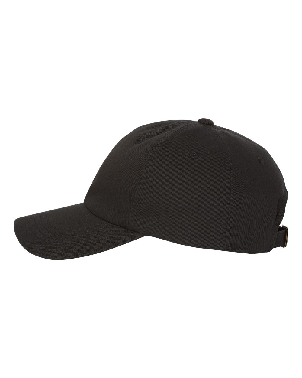 Left View of Black Classic Dad Hat - 6245CM