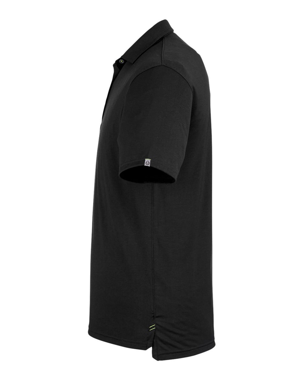 Rear View of Black Cloud Lightweight Polo - TM538