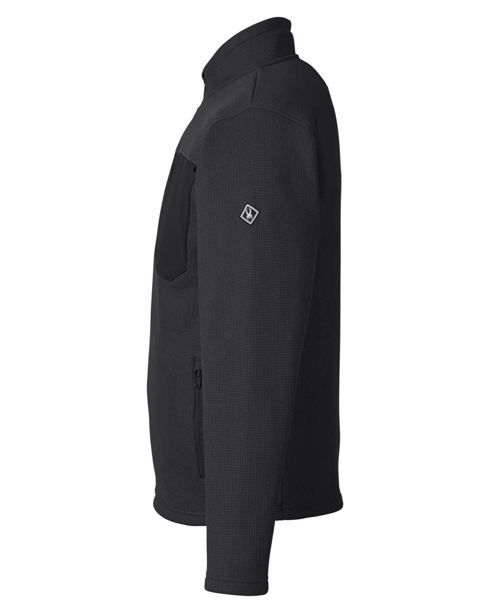 Rear View of Black Constant Canyon Sweater - S17936