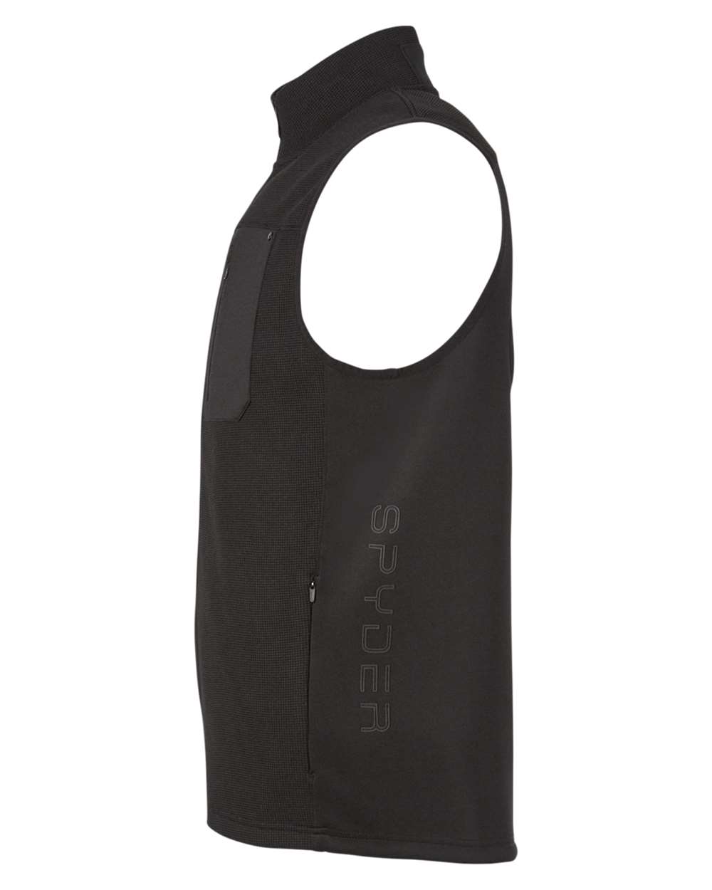 Rear View of Black Constant Canyon Vest - S17999