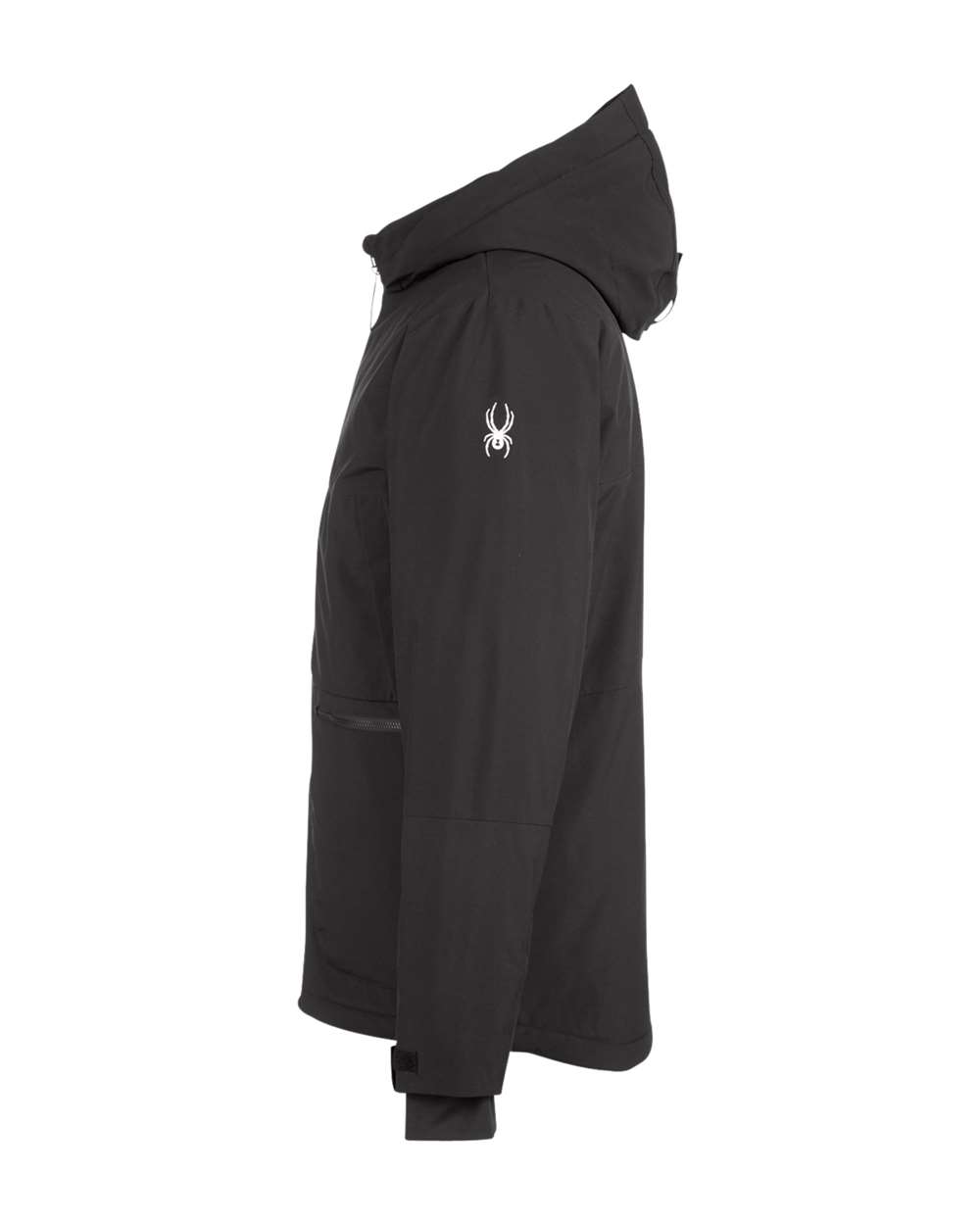Rear View of Black Convert Insulated Jacket - S18074