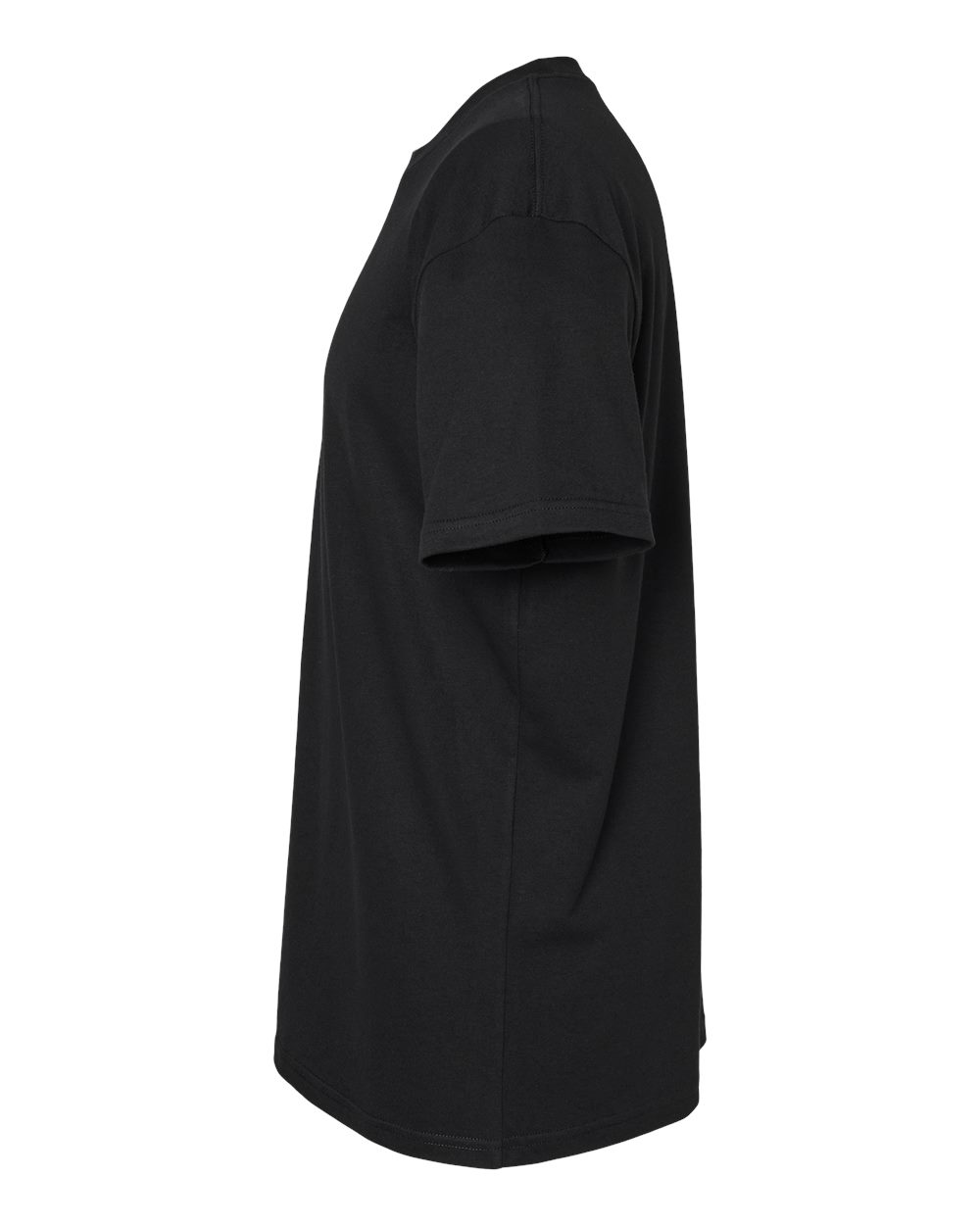 Left View of Black CVC Tee - 2001CVC