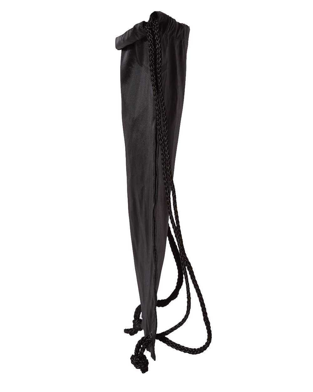 Left View of Black Drawstring Pack with DUROcord - 8881
