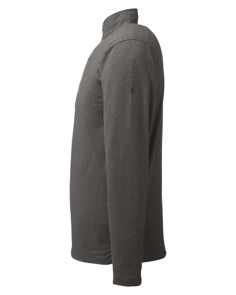 Rear View of Black Frost Spyre Quarter-Zip Pullover - S17916