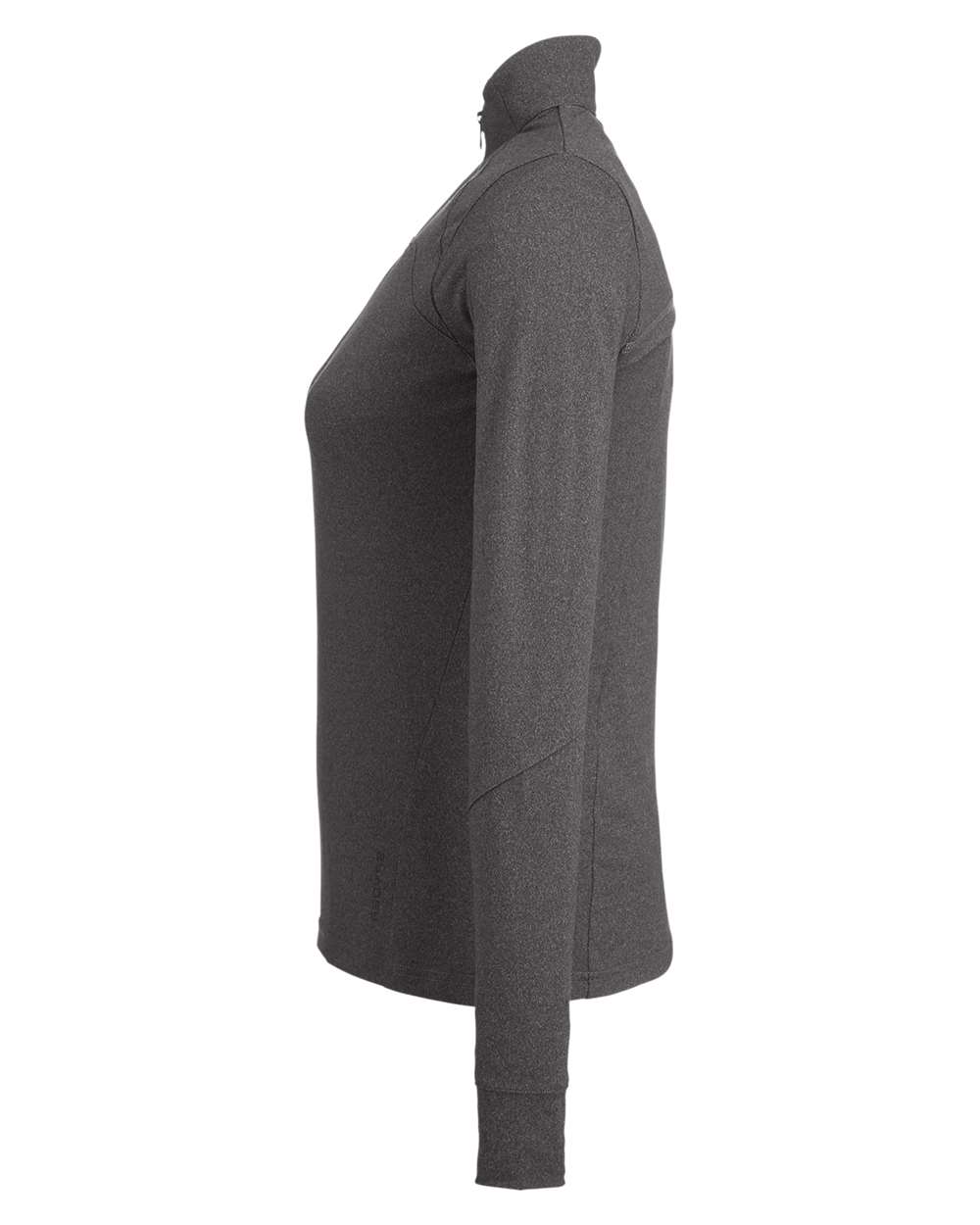 Rear View of Black Frost Women's Spyre Quarter-Zip Pullover - S17917