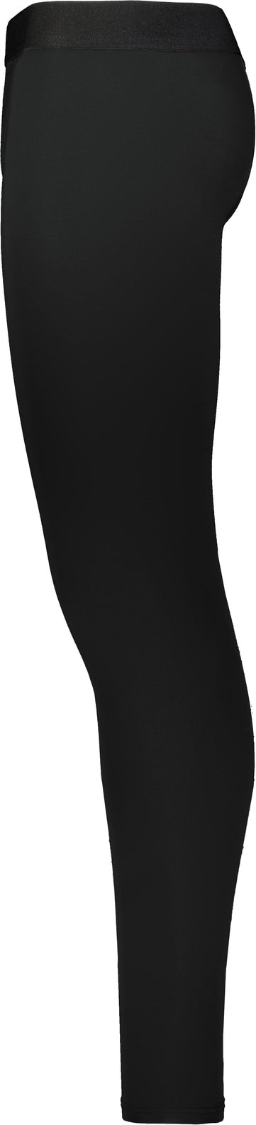 Left View of BLACK FULL LENGTH COMPRESSION TIGHT