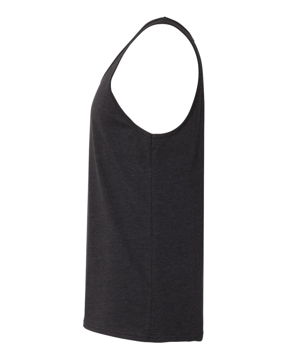 Left View of Black Heather Heather CVC Tank - 3480CVC