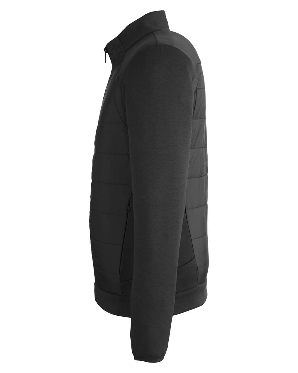 Rear View of Black Impact Full-Zip Jacket - S17977