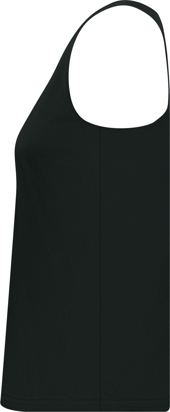 Left View of BLACK LADIES' RACERBACK TANK