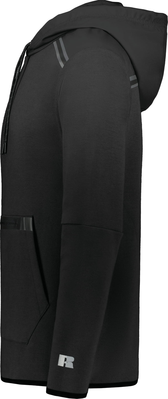 Left View of BLACK LEGEND TECH FLEECE HOODIE