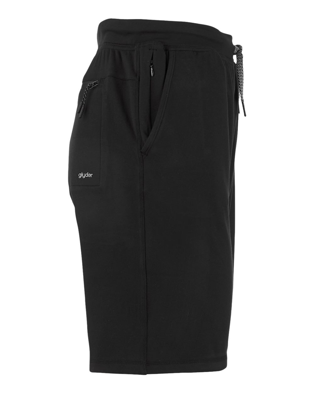 Rear View of Black Medalist Short - MDP1748