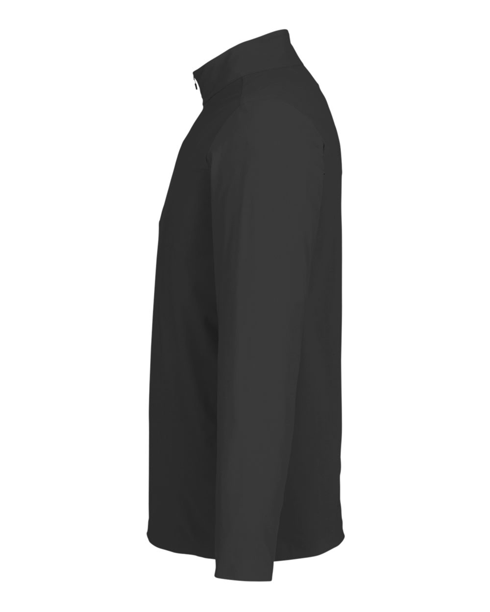 Left View of Black Men&#39;s CrownLux Performance® Windsor Welded Quarter-Zip Pullover - DG410