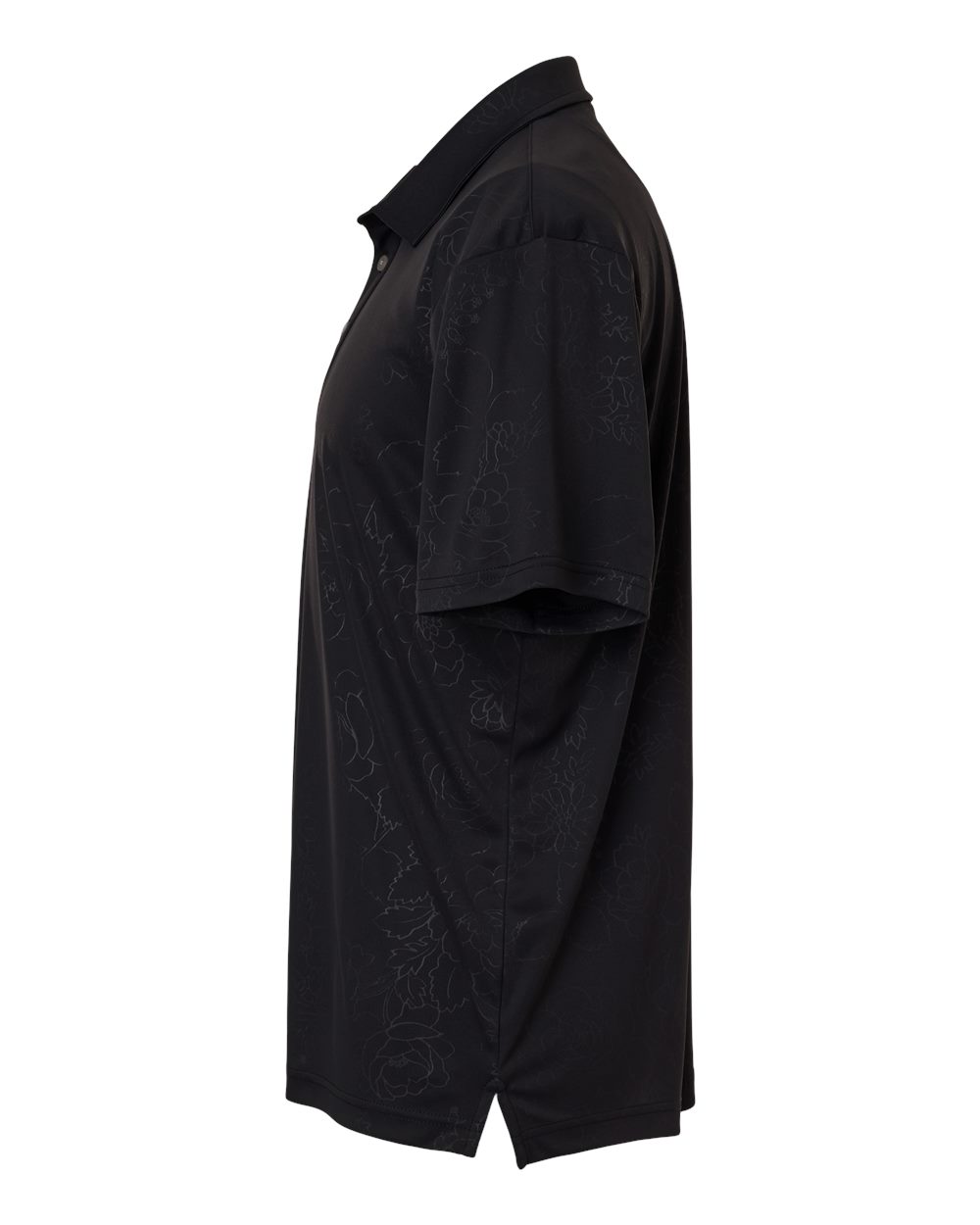 Left View of Black Men's Ehrman Polo - SW5100 plain