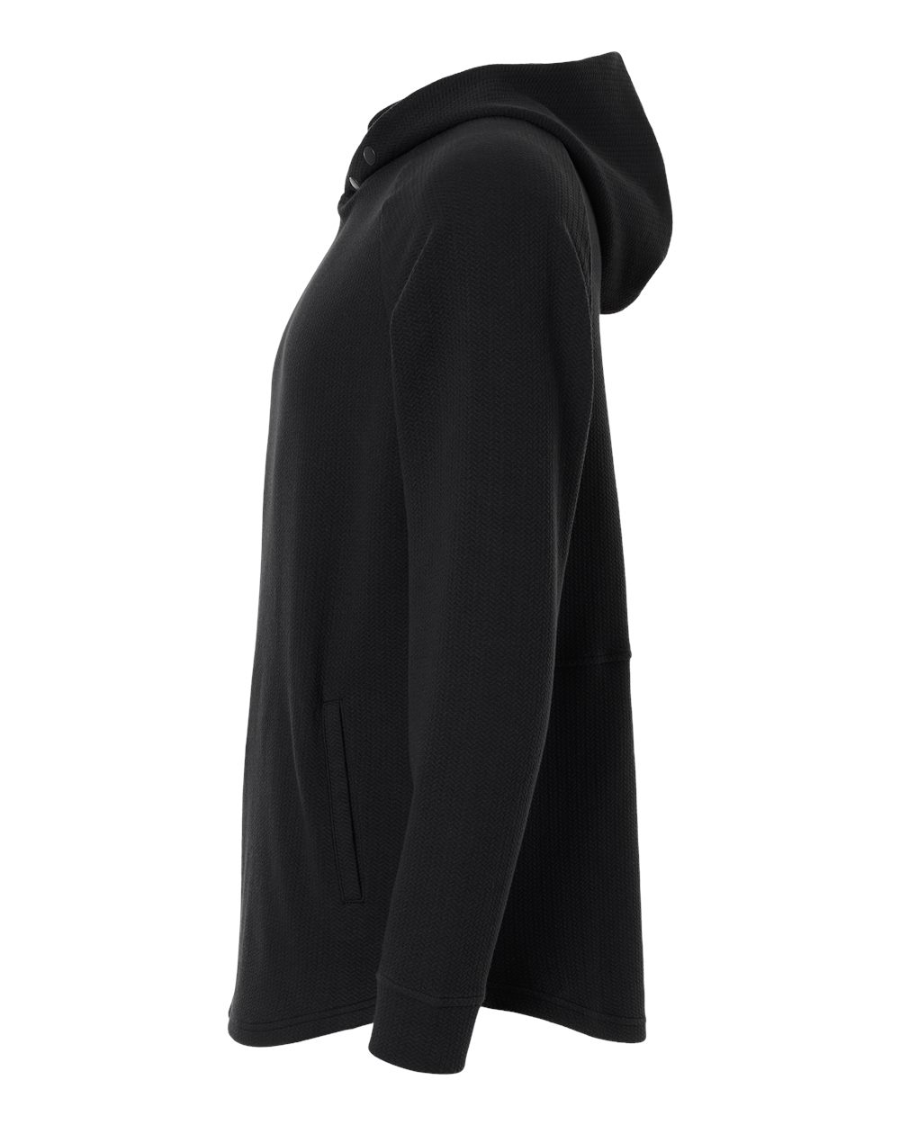 Left View of Black Men's Luke Hoodie - SWLH600
