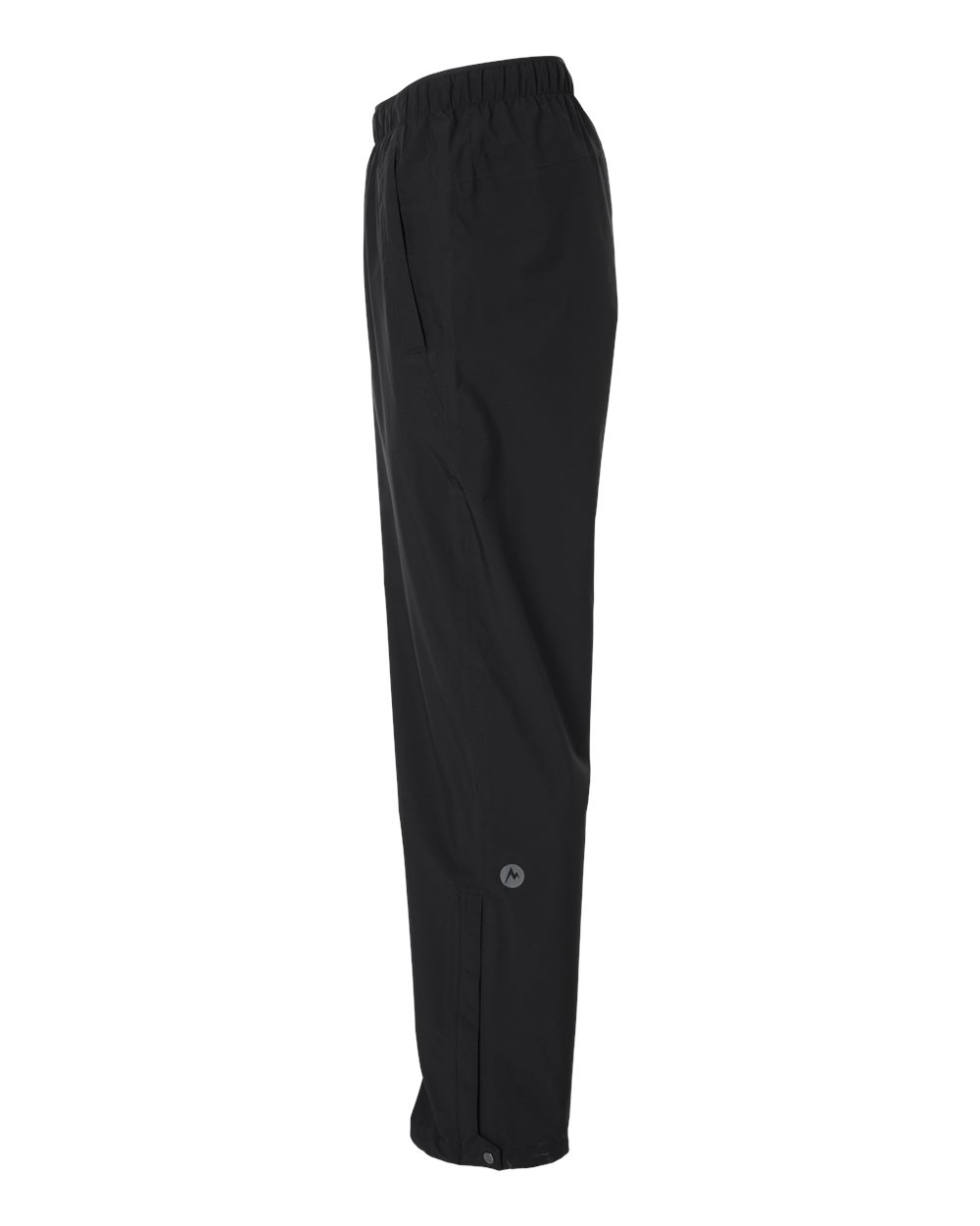 Left View of Black Men's PreCip Evo Flex Pants - M16739