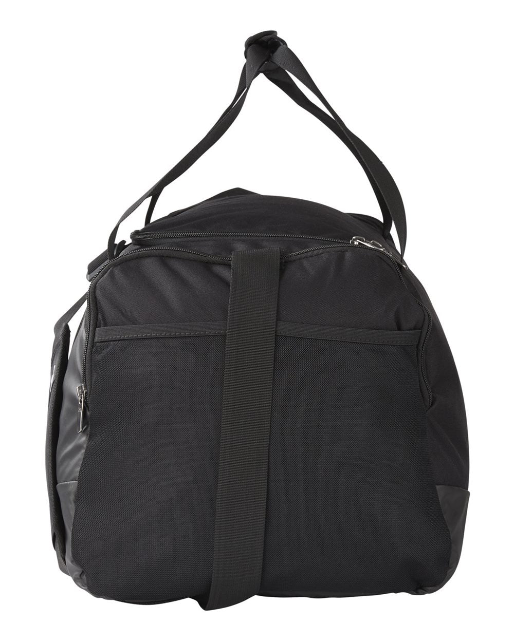 Left View of Black/ Metallic Silver Undeniable 5.0 MD duffle bag - 1369223 plain