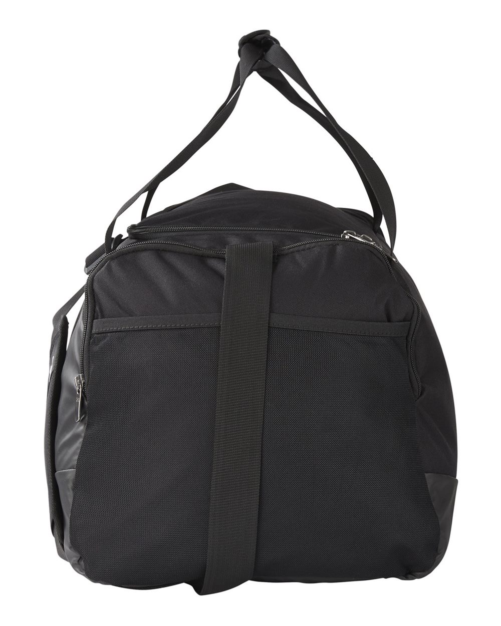 Left View of Black/ Metallic Silver Undeniable 5.0 MD duffle bag - 1369223 plain