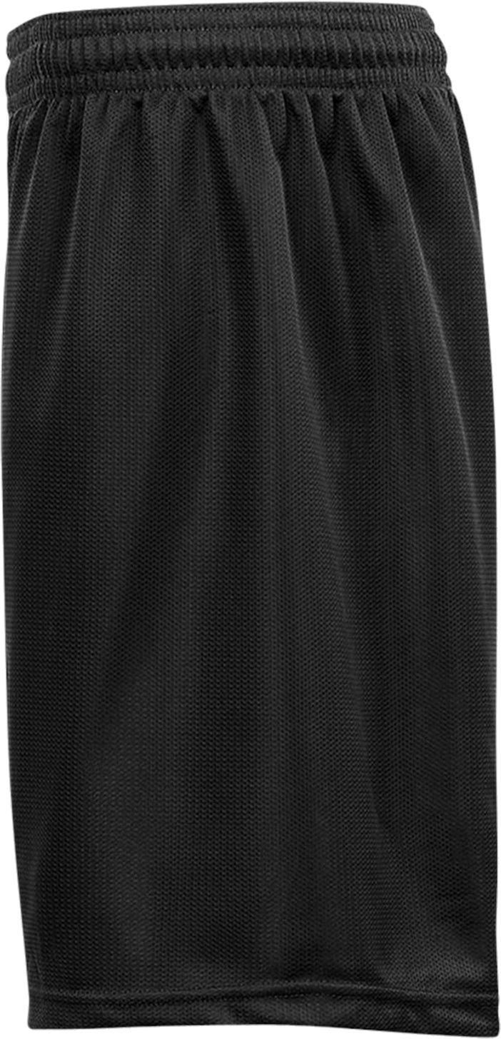 Left View of BLACK MINI MESH SHORT