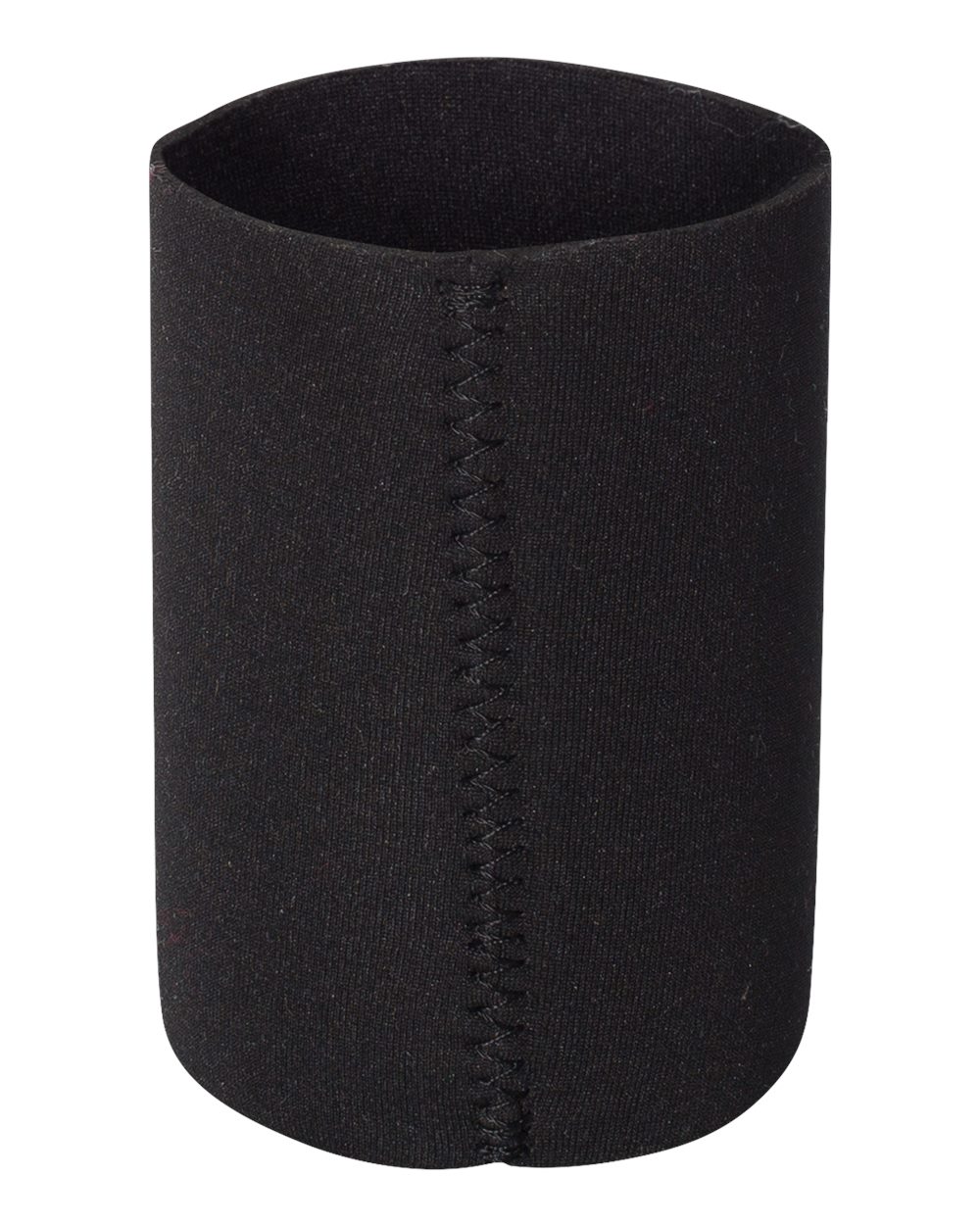 Front View of Black Neoprene Can Holder - FT007