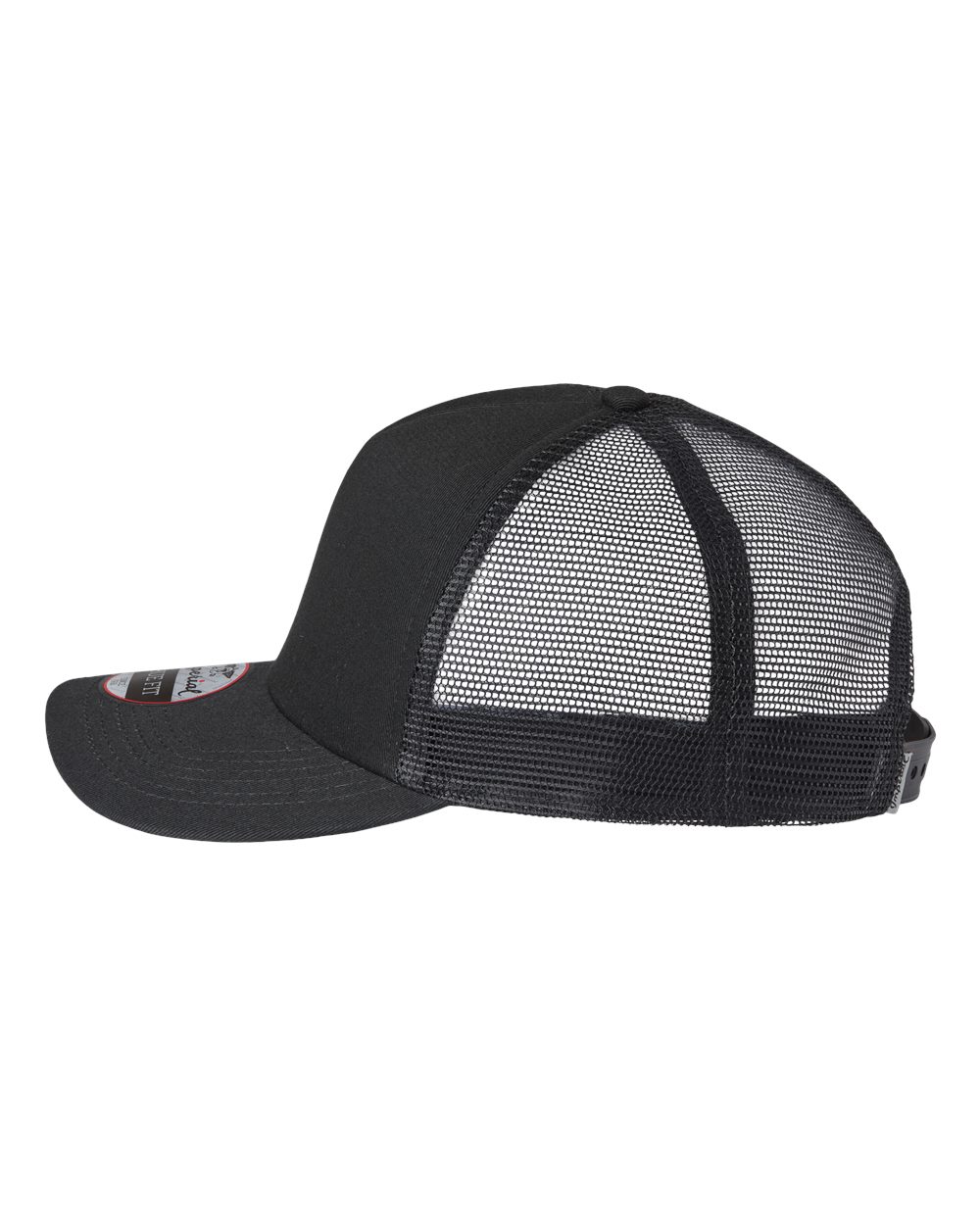 Left View of Black North Country Trucker Cap - 1287