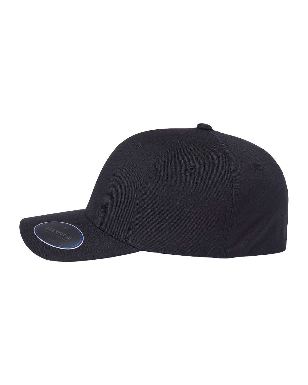 Left View of Black NU® Cap - 6100NU