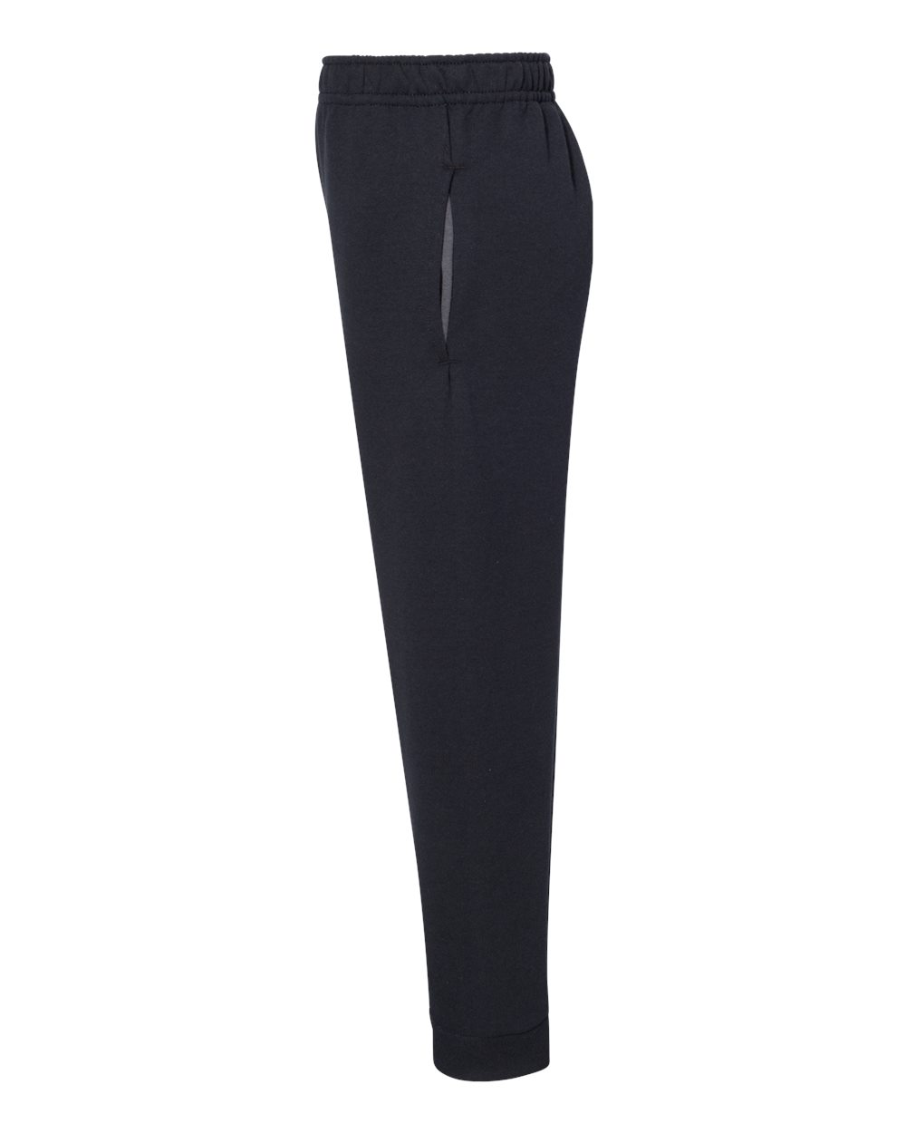 Left View of Black NuBlend® Youth Joggers - 975YR