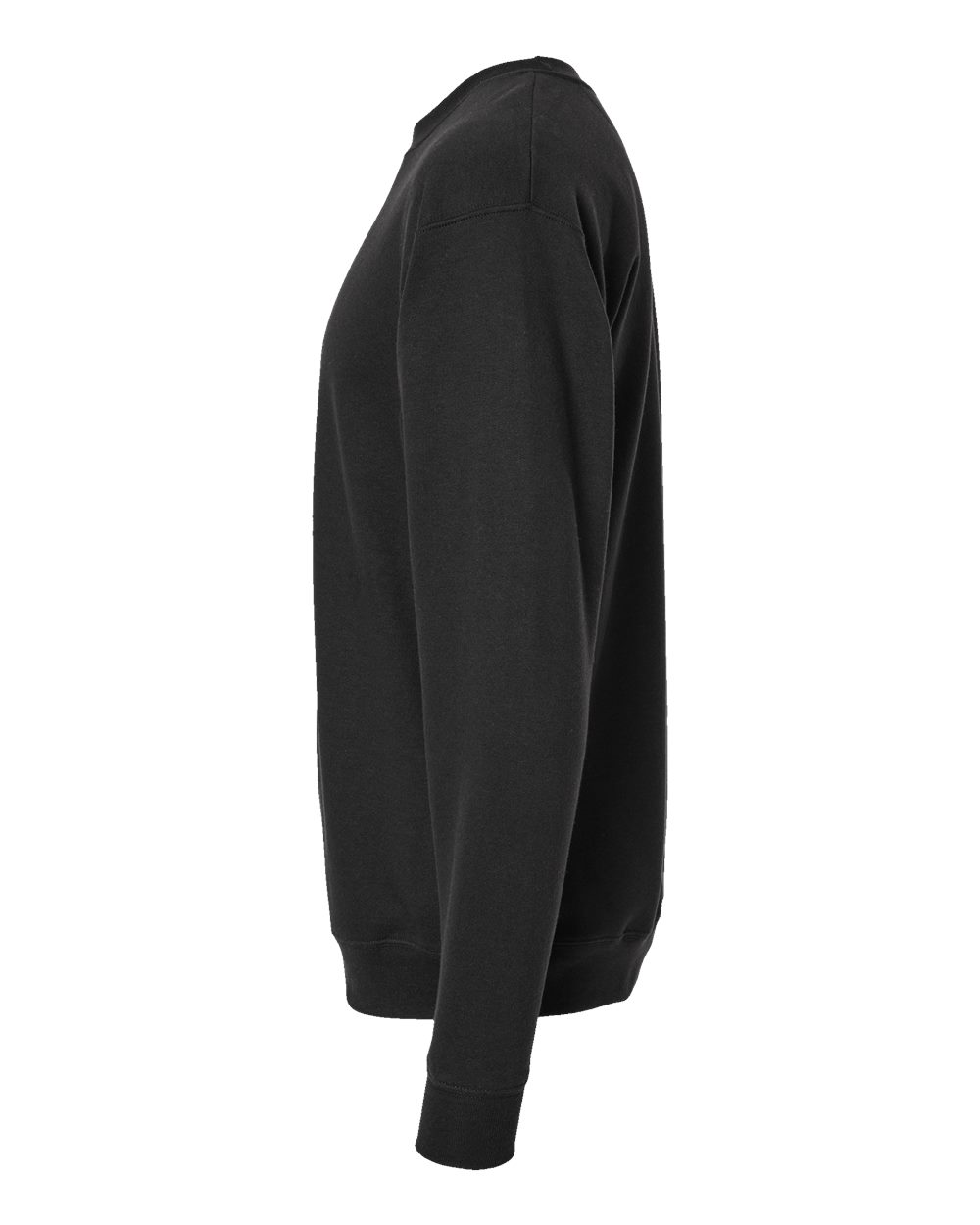 Left View of Black Perfect Sweats Crewneck Sweatshirt - RS160