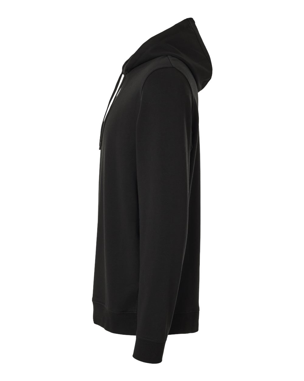 Left View of Black Perform Hooded Sweatshirt - EXP25PH