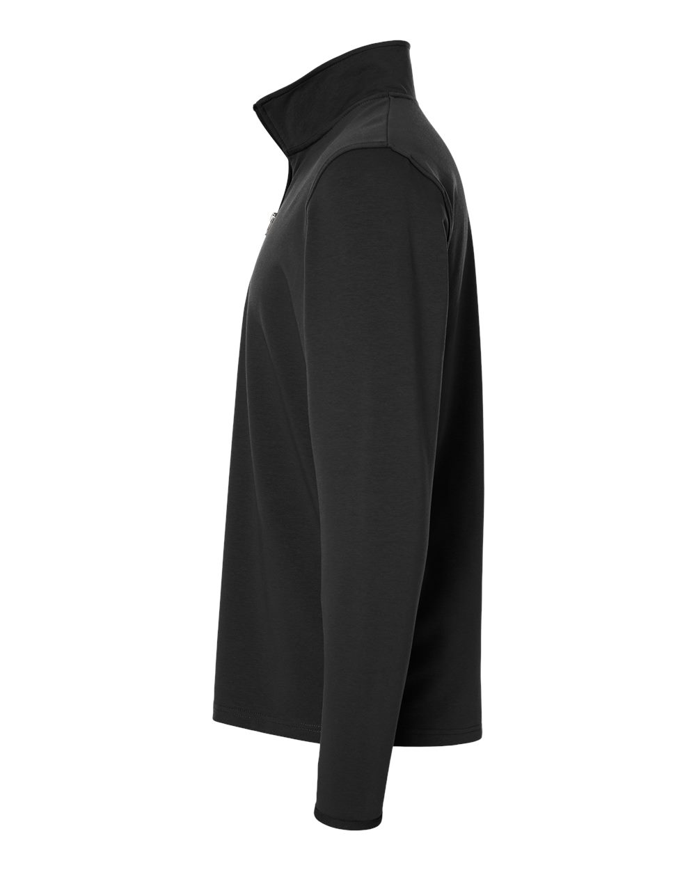 Left View of Black Perform Quarter-Zip Pullover - EXP20PQ