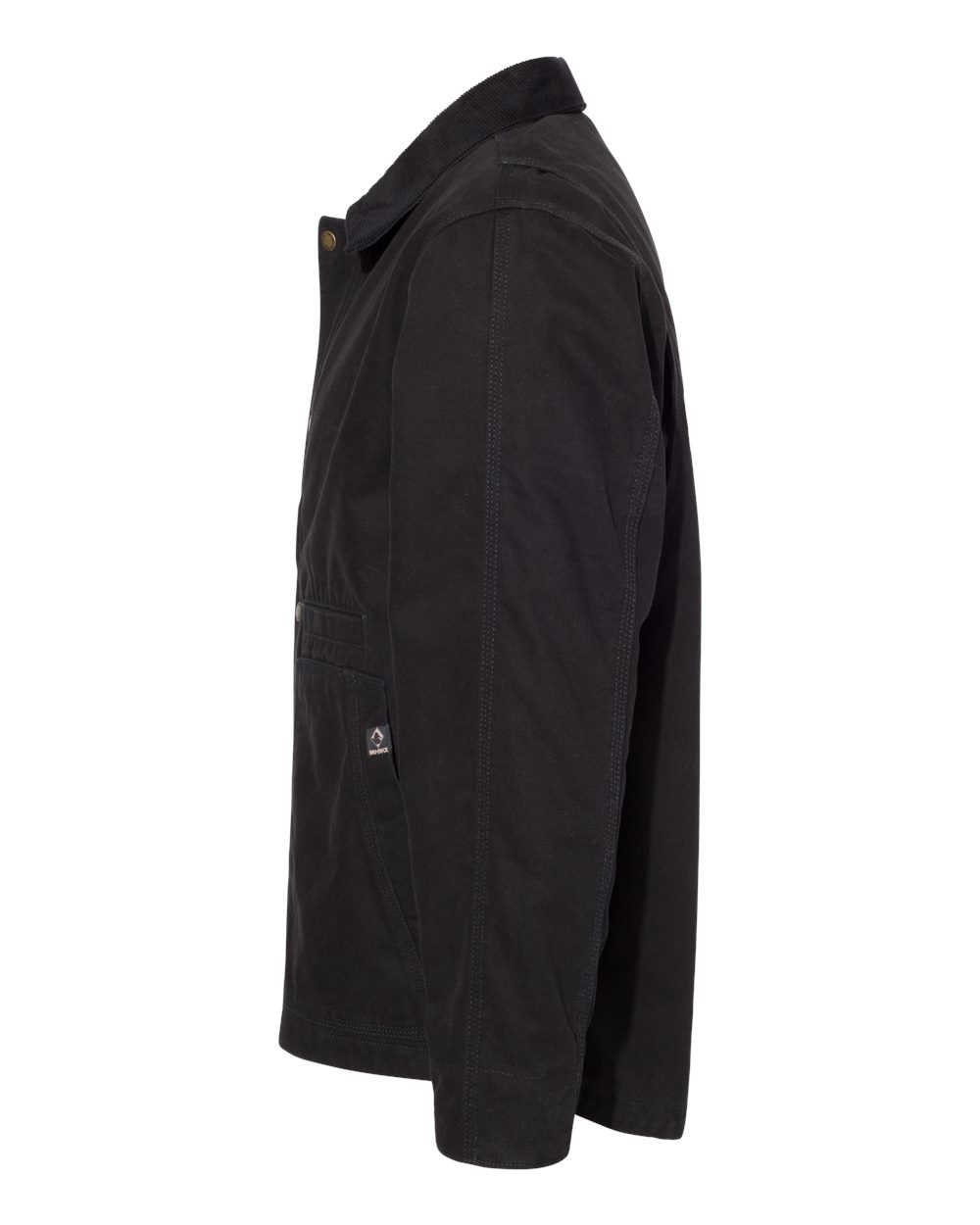 Left View of Black Rambler Boulder Cloth Jacket Tall Sizes - 5091T