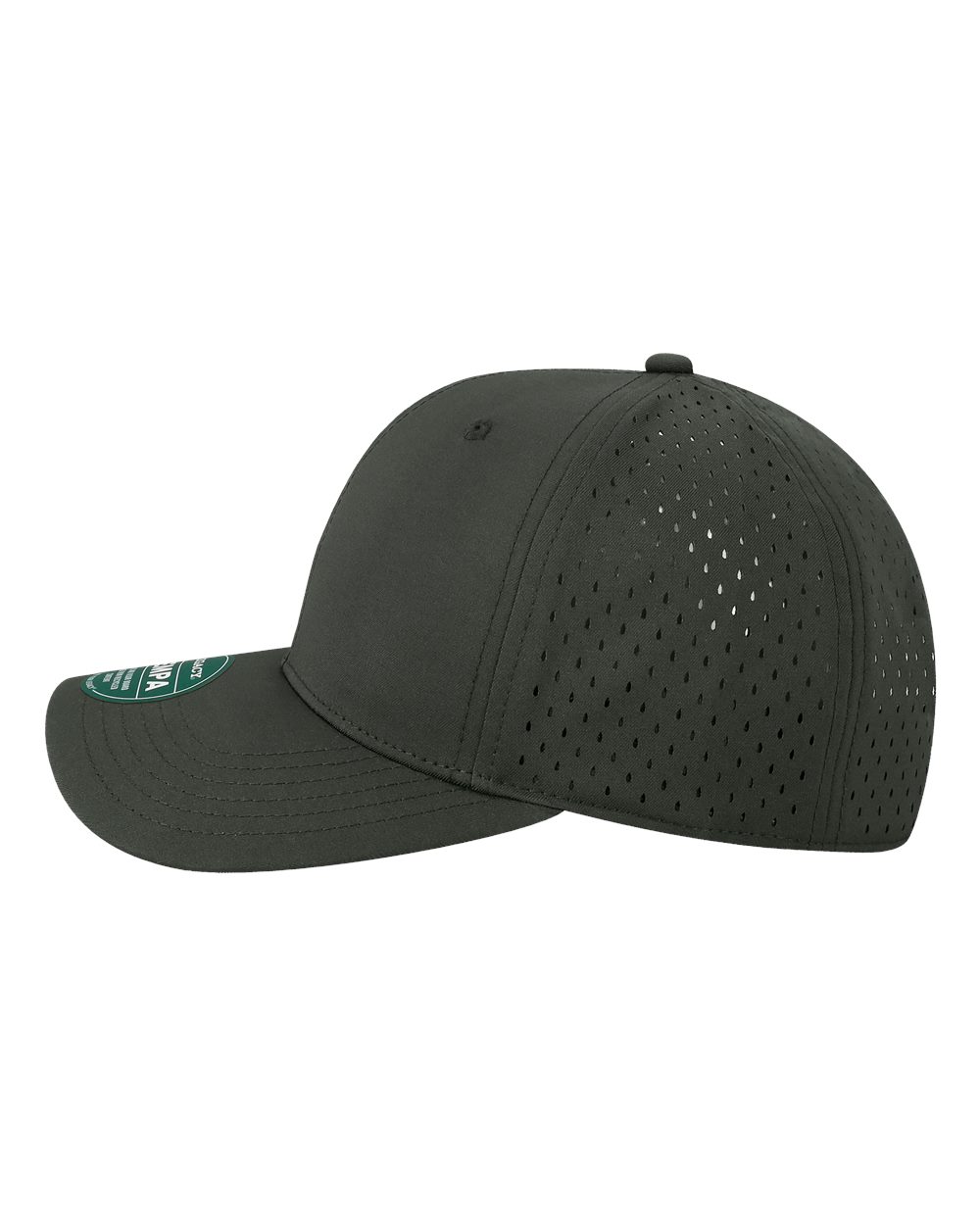 Left View of Black Reclaim Mid-Pro Adjustable Cap - REMPA