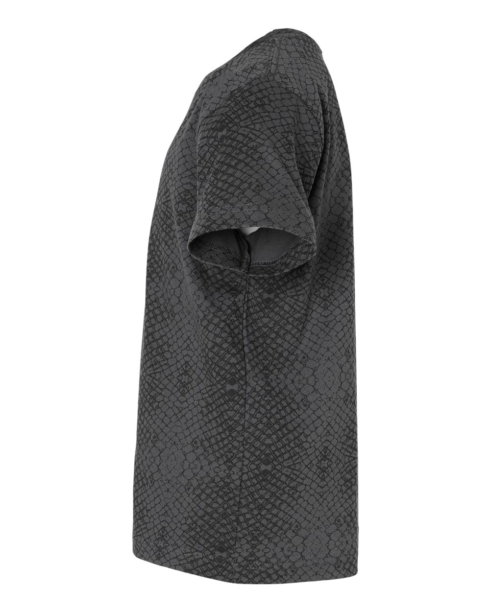 Left View of Black Reptile Youth Fine Jersey Tee - 6101